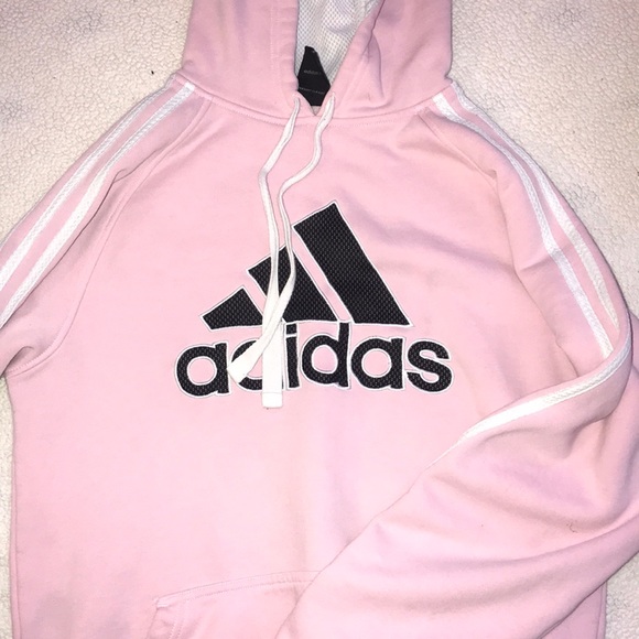 pink adidas hoodie womens